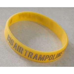 DIY American fashion basketball customized embossed and color filled silicone bracelet.