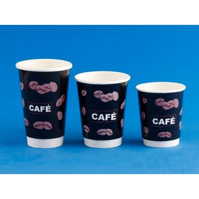 12 Oz. Innoxious Disposable Paper Cup with style of two-double hollow for one-time use