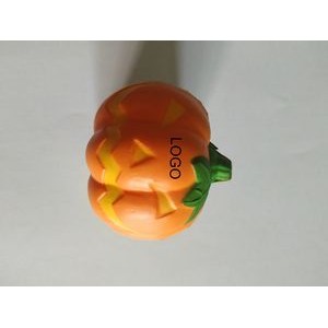 Pumpkin shaped stress reliever ball