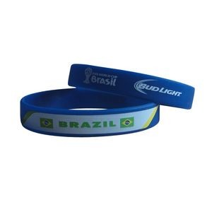 Screen Printed Silicone Bracelet - 8"x1/2"