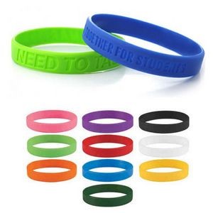 Adult Size Silicone Bracelet with Debossed Imprint