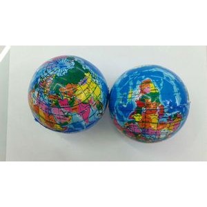 Relieve Stress Ball with map of globe