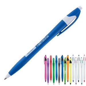 Classical Click Action Ballpoint Pen or Plastic Ballpoint Pen features plunger action