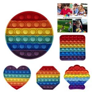 Rainbow Push Pop Bubble Fidget Toy
