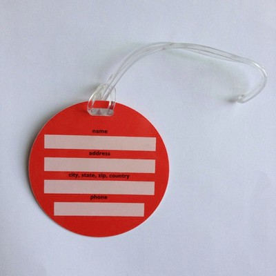 3 1/8" Round Luggage Tags