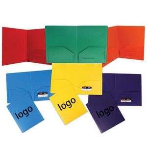 Plastic Two Pocket Presentation Folders