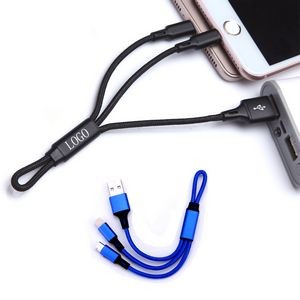 Woven Nylon Braided Multi-Phone Charging Cable