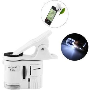 60X Mobile Phone Microscope Magnifier With Clip