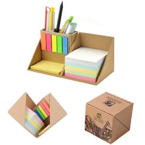 Multi-Function Memo Cube Box w/Page Markers
