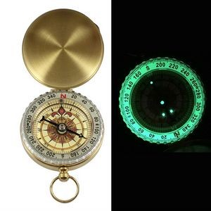 Copper Clamshell Waterproof Luminous Compass