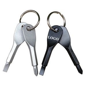 Mini Screwdriver With Keychain/Ring
