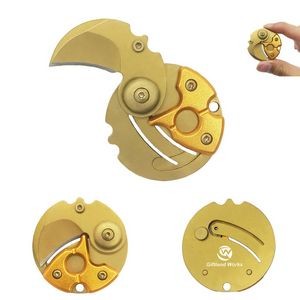 Coin-shape Folding Pocket Keychain Knife