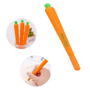 Carrot Shaped Plastic Ball Point Pen
