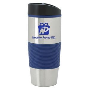 16 Oz. Color Grip Double Wall Stainless Steel Tumbler