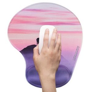 Custom Full Color Silicone Mouse Pad With Wrist Rest
