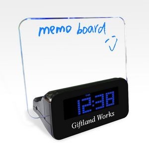 Memo Alarm Clock w/Memo Board