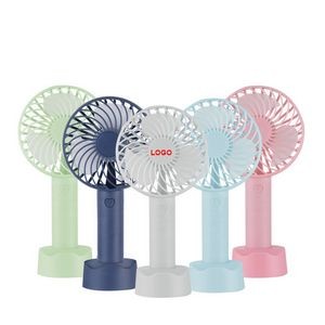 USB Rechargeable Handheld Fan with Base