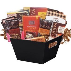 Basket of Chocolate, Cookies and More