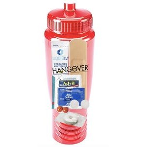 Emergency Hangover Kit with Water Bottle