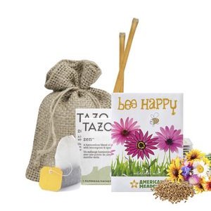 Biodegradable Package Flower Seeds with Tea and Honey Sticks