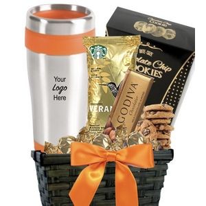 Fall Coffee & Cookie Basket with Travel Tumbler