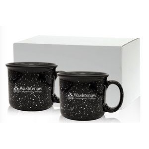 Set of 2 Ceramic Camper Mugs Boxed