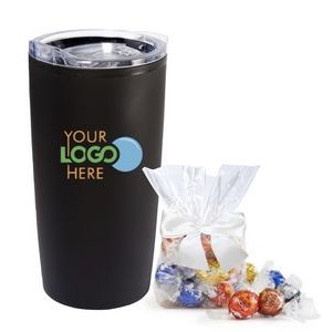 Lindt Truffles with Branded 20 oz Stainless Tumbler