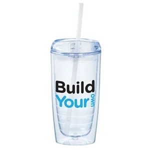 Double Wall Tumbler with Straw