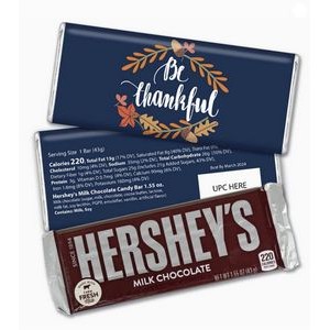 Thanksgiving Wrapped Hershey's Bar