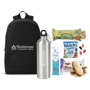 Low Minimum - Laptop Backpack, Sports Bottle & Snacks Kit