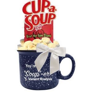 14 Oz. Soup-er Promo Gift Mug (Blue)