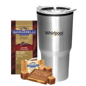 Ghirardelli Cocoa & Chocolate Square with Stainless Tumbler