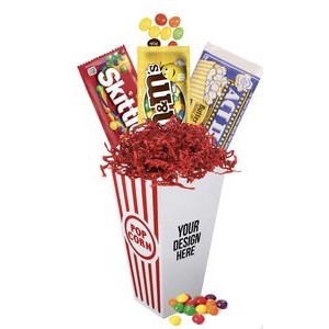 Movie Night Candy & Popcorn Basket