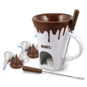 Fondue Gift Mug with Chocolate Kisses