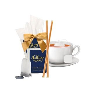 Custom Tea Bags with Honey Sticks
