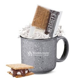 Grey Camper Mug with Chocolate Smore's Kit