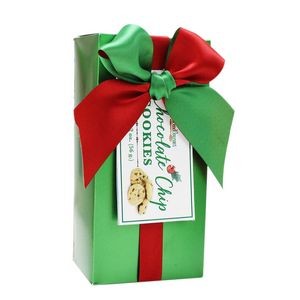 Chocolate Chip Mini Cookies in Green Gift Box