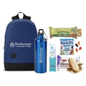 Backpack, Sports Bottle & Snack Bundle