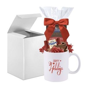Happy Holidays Cocoa & Chocolate Mug Gift Boxed