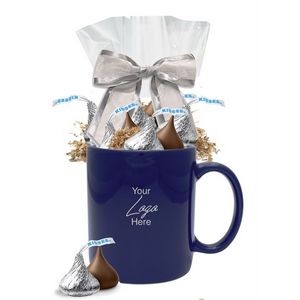 Chocolate Hershey Kisses Gift Mug (Navy Blue)