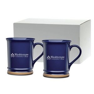 Set of 2 Ceramic Mugs Boxed