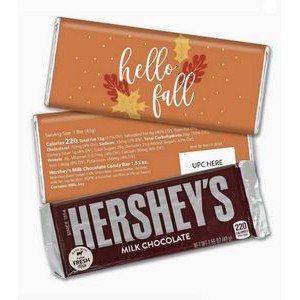 Fall Wrapped Hershey's Bar