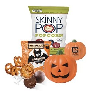 Pumpkin Stress Ball with Snacks Kit