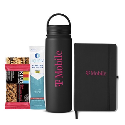 Low Minimum -Employee Welcome Kits with Stainless Bottle and Journal