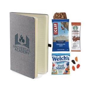 Notebook with Healthy Snacks