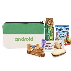 Green Pouch with Snacks