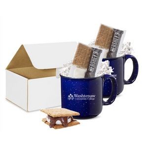 Set of Camper Mugs Boxed with Smores Kits
