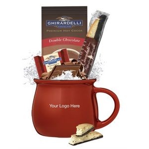 Ghirardelli Cocoa & Chocolate Gift Mug (Red)
