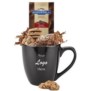 Cocoa & Cookies Gift Mug (Black)