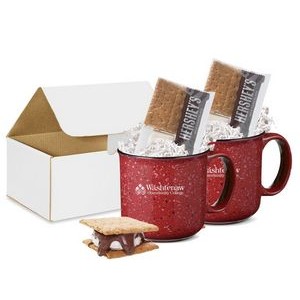 Set of Camper Mugs Boxed with Smores Kits
